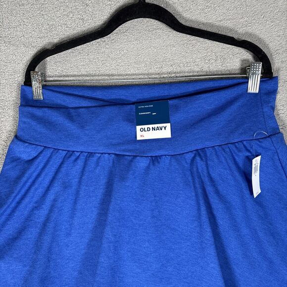 NWT Old Navy Tennis Skirt Women’s XL Cloudcomfy Extra High Rise Electric Blue - Picture 2 of 12
